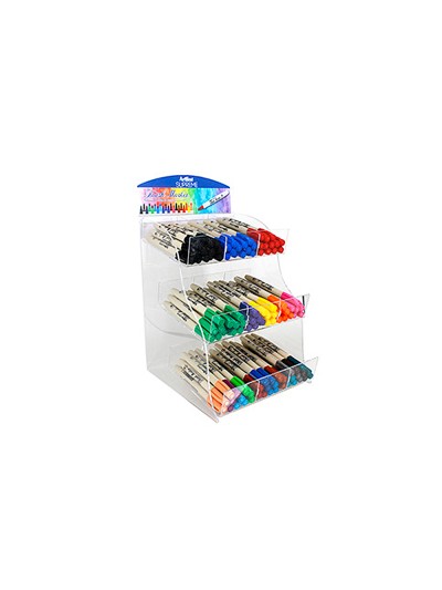 Rotulador artline supreme brush base de agua punta tipo pincel trazo variable expositor de 108 unidades