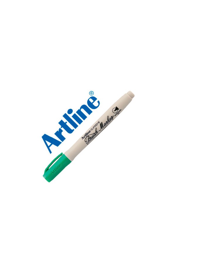 Rotulador artline supreme brush pintura base de agua punta tipo pincel trazo variable verde Rotulador artline supreme brush pintura base de agua punta tipo pincel trazo variable verde