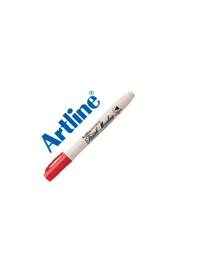 Rotulador artline supreme brush pintura base de agua punta tipo pincel trazo variable rojo Rotulador artline supreme brush pintura base de agua punta tipo pincel trazo variable rojo