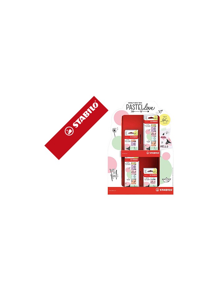 Rotulador stabilo boss mini pastel love expositor de 72 unidades colores surtidos Rotulador stabilo boss mini pastel love expositor de 72 unidades colores surtidos