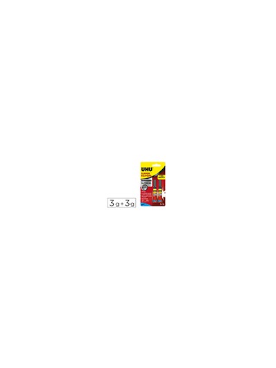 Pegamento uhu instantaneo gel 3 gr + 3 gr gratis