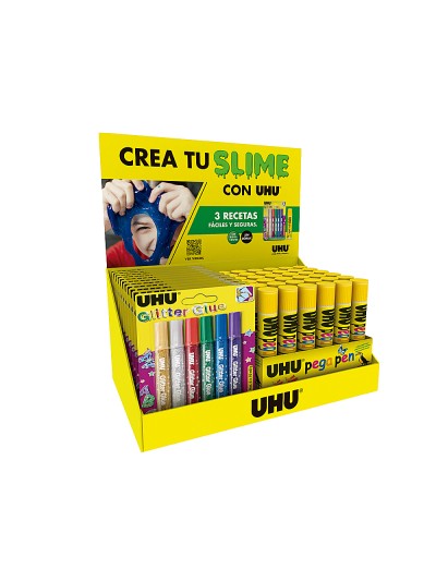 Expositor uhu crea tu slime sobremesa 175x325x200 mm
