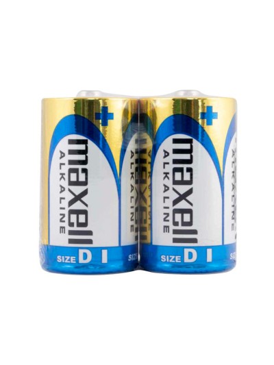 Pila maxell alcalina 1.5v tipo d lr20 blister de 2 unidades