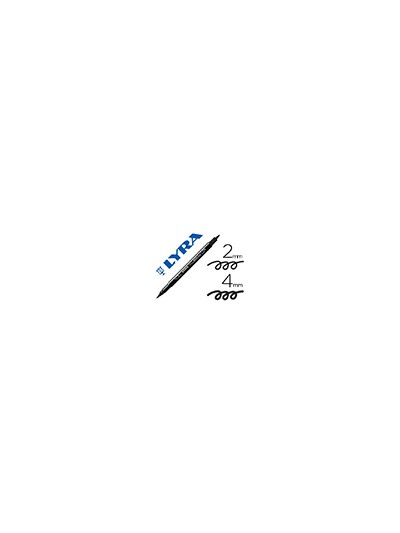 Rotulador lyra aqua brush acuarelable doble punta fina y pincel negro