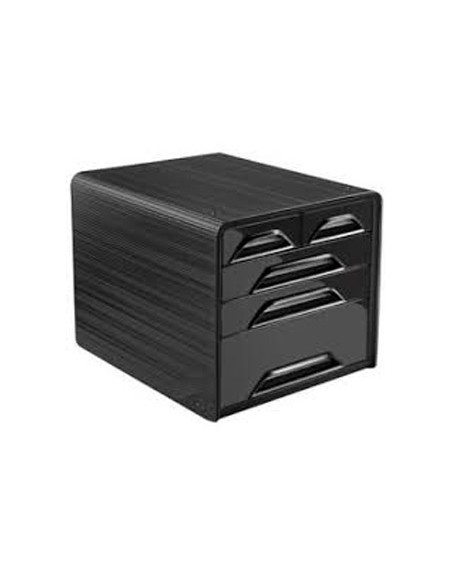 Fichero cajones de sobremesa cep 5 cajones mixtos negro/negro 360x288x270 mm