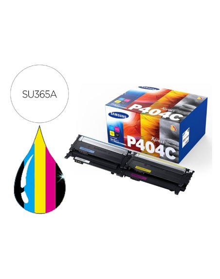 Toner samsung p404c sl c430w / c480 / c480fn / c480fw / c480w pack magenta cian amarillo y negro 1.000 pag