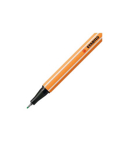Rotulador stabilo punta de fib ra point 88 esmeralda claro punta fina 0,4mm
