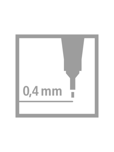 Rotulador stabilo punta de fib ra point 88 bermellon palido punta fina 0,4mm