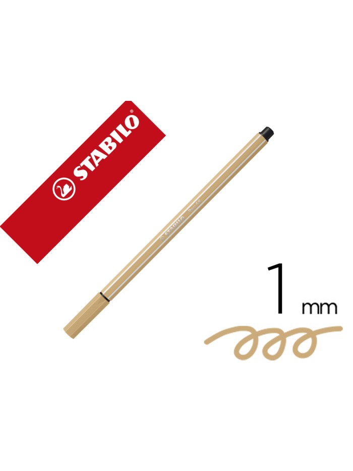 Rotulador stabilo acuarelable pen 68 ocre punta gruesa 1mm Rotulador stabilo acuarelable pen 68 ocre punta gruesa 1mm