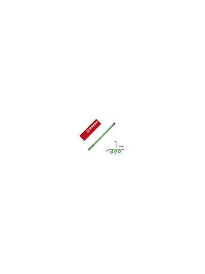 Rotulador stabilo acuarelable pen 68 esmeralda claro punta gruesa 1mm