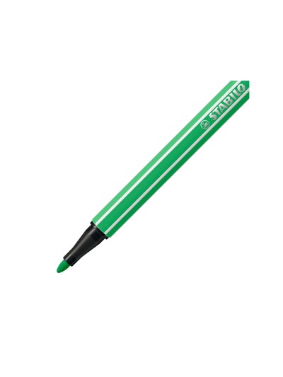 Rotulador stabilo acuarelable pen 68 esmeralda claro punta gruesa 1mm