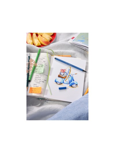 Rotulador stabilo acuarelable pen 68 bermellon palido punta gruesa 1mm