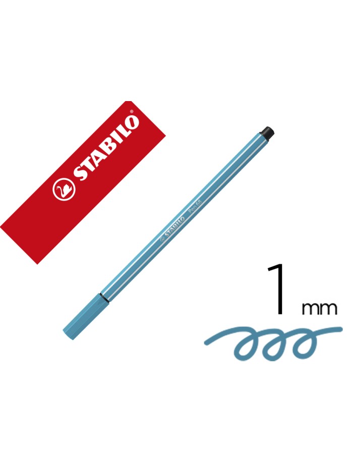 Rotulador stabilo acuarelable pen 68 azul cobalto punta gruesa 1mm Rotulador stabilo acuarelable pen 68 azul cobalto punta gruesa 1mm
