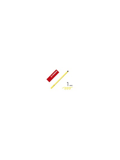 Rotulador stabilo acuarelable pen 68 amarillo limon punta gruesa 1mm