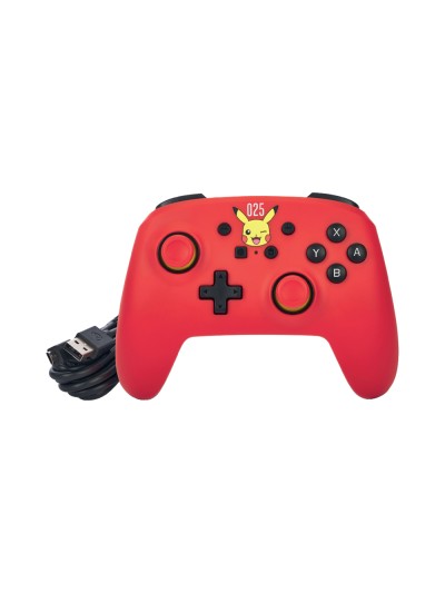 Mando power a con cable para nintendo switch laughing pikachu