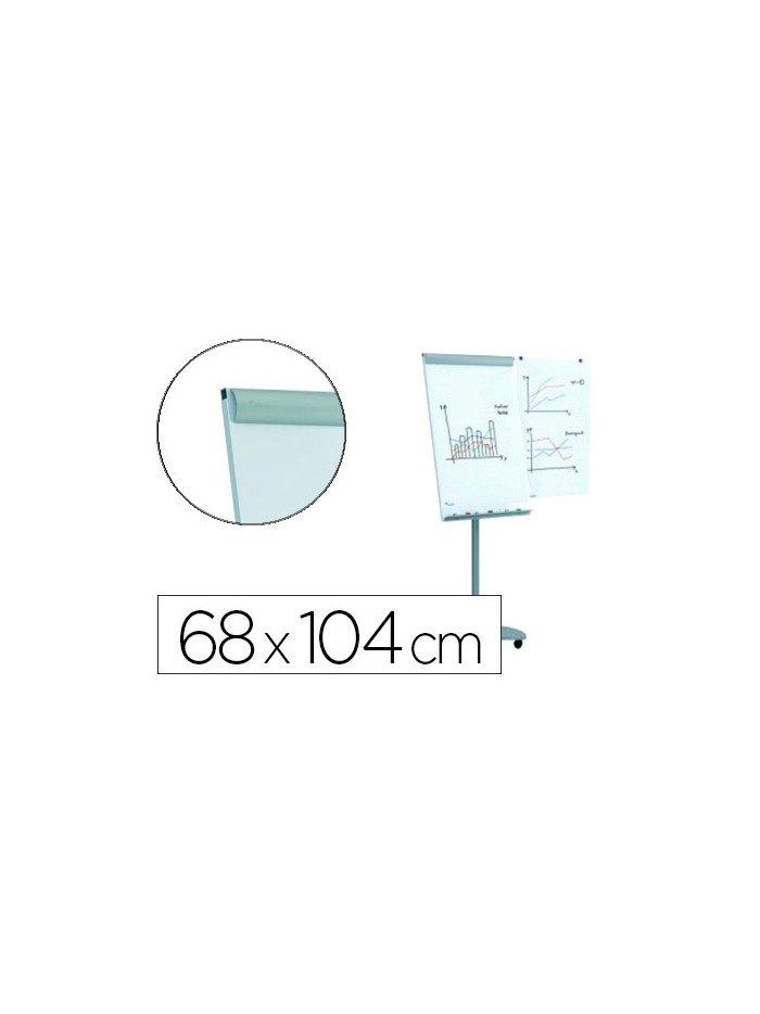 Pizarra blanca rocada para conferencias metalica lacada magnetica con ruedas 68x104 cm incluye 2 brazos laterales Pizarra blanca rocada para conferencias metalica lacada magnetica con ruedas 68x104 cm incluye 2 brazos laterales