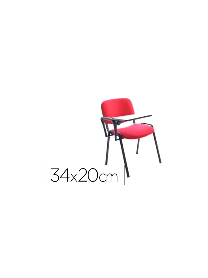 Pala escritura rocada derecha para silla confidente plegable pvc 34x20 cm color negro Pala escritura rocada derecha para silla confidente plegable pvc 34x20 cm color negro