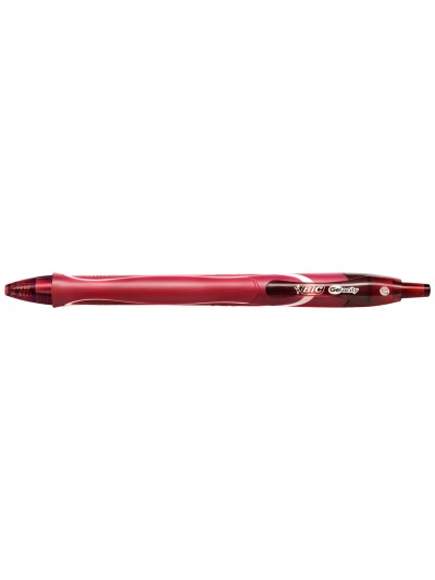 Boligrafo bic gelocity quick dry retractil tinta gel rojo punta de 0,7 mm