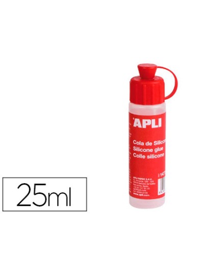 Cola de silicona apli para goma eva bote de 25 ml