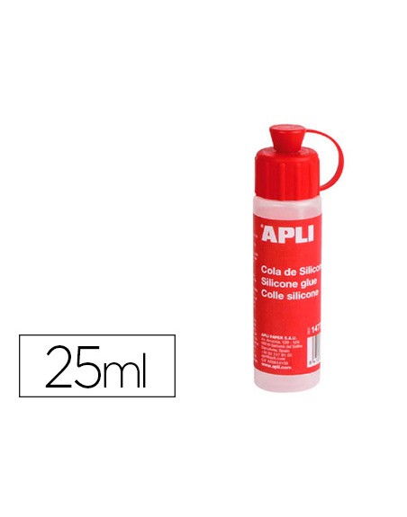 Cola de silicona apli para goma eva bote de 25 ml