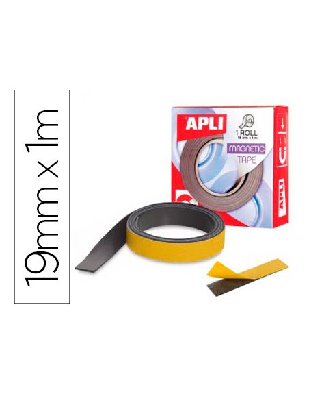 Cinta adhesiva apli magnetica 19mm x 1m