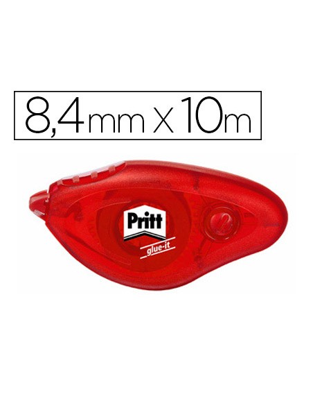 Pegamento pritt roller compact permanente 8,4 mm x 10 mt