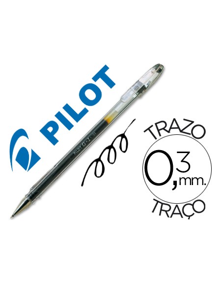 Boligrafo pilot g-1 negro tinta gel