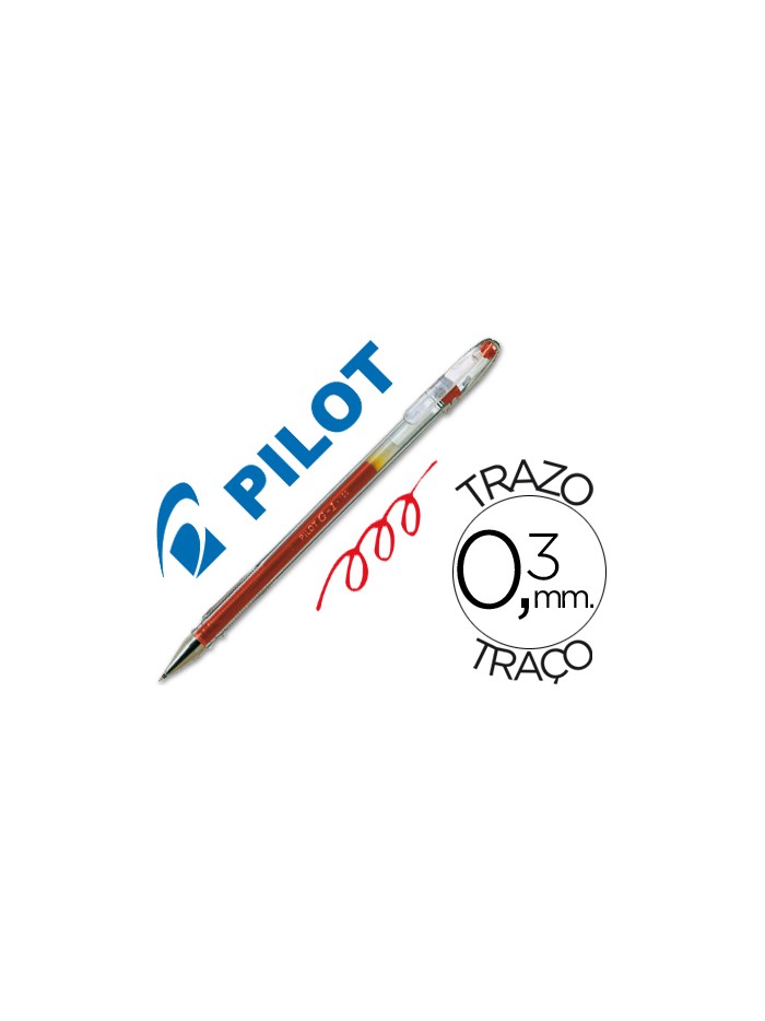 Boligrafo pilot g-1 rojo tinta gel Boligrafo pilot g-1 rojo tinta gel