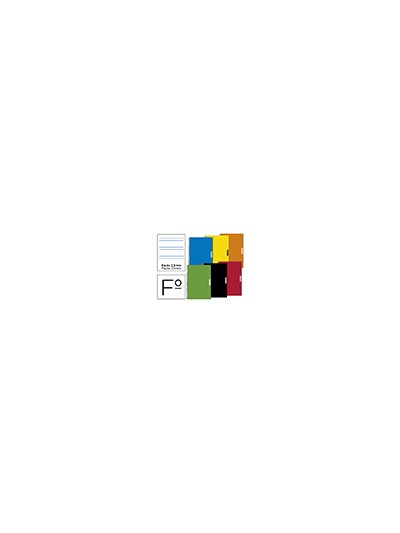 Cuaderno espiral papercop folio tapa extradura 80 hojas pauta 5 2,5 mm con margen 70 gr colores surtidos