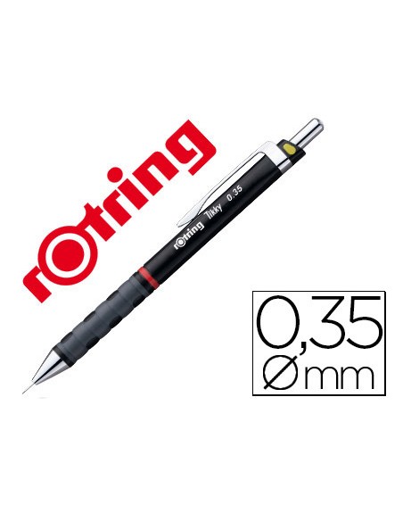 Portaminas rotring tikky 0,35 mm negro