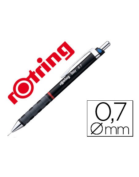Portaminas rotring tikky 0,7 mm negro
