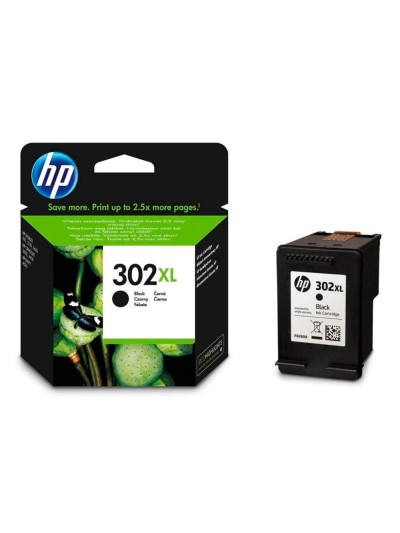 Ink-jet hp 302xl deskjet 1110 / 2130 / 3630 officejet 3830 / 4650 envy 4520 negro 480 pag