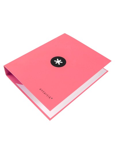 Carpeta 4 anillas 40 mm mixtas antartik a4 forrada color coral