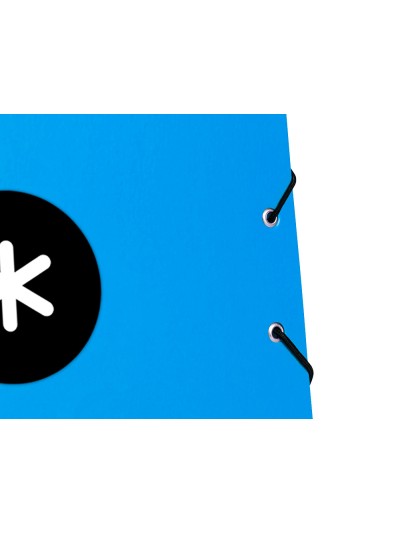 Carpeta antartik gomas a4 3 solapas carton forrado color azul