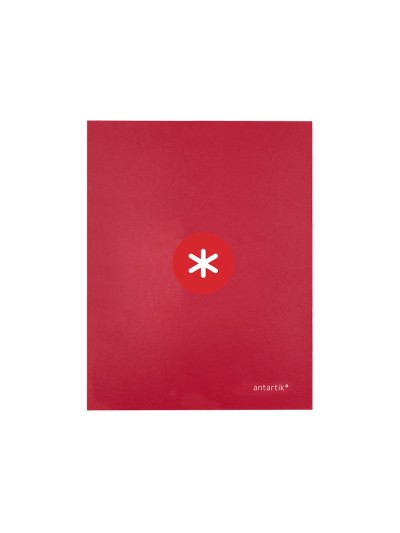Carpeta 4 anillas 40 mm mixtas antartik a4 forrada color frambuesa