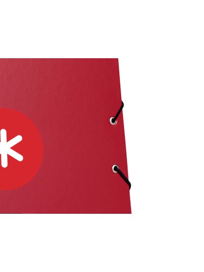 Carpeta antartik gomas a4 3 solapas carton forrado color frambuesa