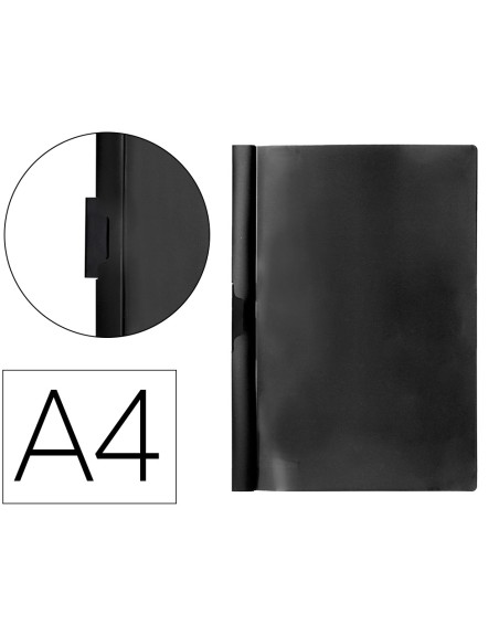 Carpeta beautone dossier pinza lateral 35365 polipropildin a4 negra 25 h. pinza desli-pack de 10 retractilado