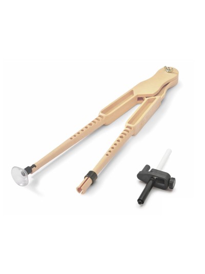 Compas para encerado faibo de plastico imitacion madera con adaptador 42 cm