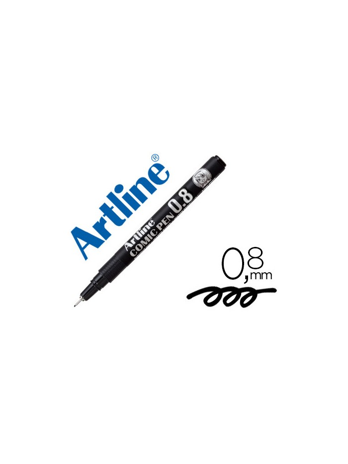 Rotulador artline calibrado micrometrico negro comic pen ek-288 punta poliacetal 0,8 mm resistente al agua Rotulador artline calibrado micrometrico negro comic pen ek-288 punta poliacetal 0,8 mm resistente al agua