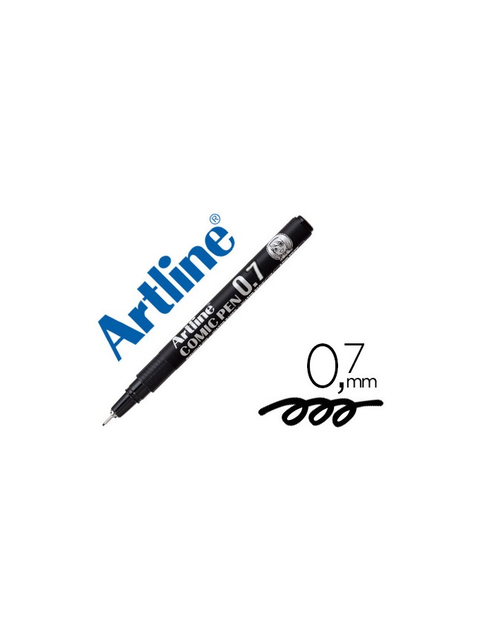 Rotulador artline calibrado micrometrico negro comic pen ek-287 punta poliacetal 0,7 mm resistente al agua Rotulador artline calibrado micrometrico negro comic pen ek-287 punta poliacetal 0,7 mm resistente al agua
