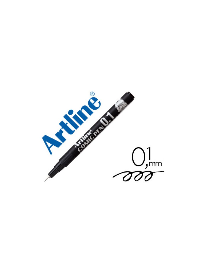 Rotulador artline calibrado micrometrico negro comic pen ek-281 punta poliacetal 0,1 mm resistente al agua Rotulador artline calibrado micrometrico negro comic pen ek-281 punta poliacetal 0,1 mm resistente al agua