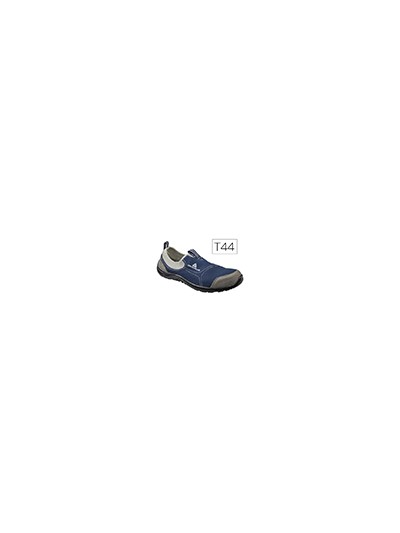 Zapatos de seguridad deltaplus de poliester y algodon con plantilla y puntera - color azul marino talla 44