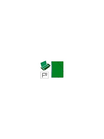 Carpeta gomas solapas carton saro tamaño folio verde