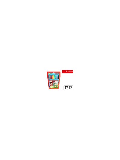 Rotulador stabilo power caja de 12 unidades colores surtidos