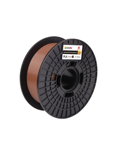 Filamento 3d colido gold pla 1,75 mm 1 kg marron