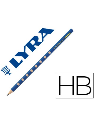 Lapices de grafito lyra groove slim mina hb