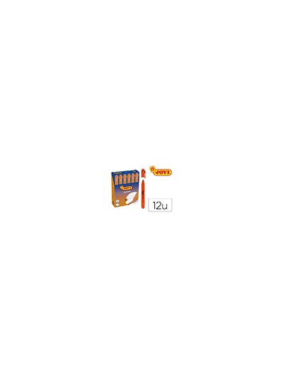 Marcador de cera gel jovi fluorescente naranja caja de 12 unidades
