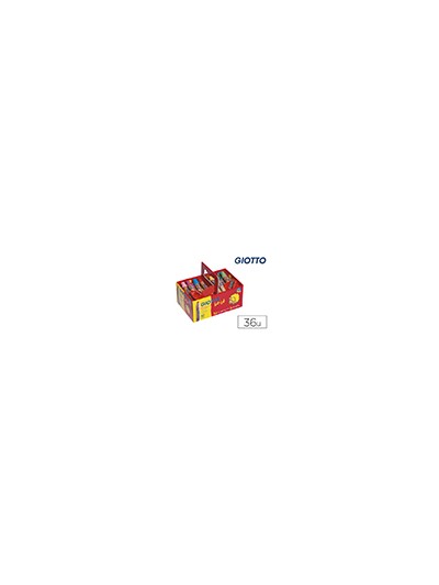 Lapices de colores giotto bebe super schoolpack de 36 unidades + 3 sacapuntas