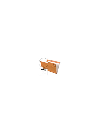 Carpeta colgante gio folio visor superior corto cristal kraft bicolor eco lomo 30 mm