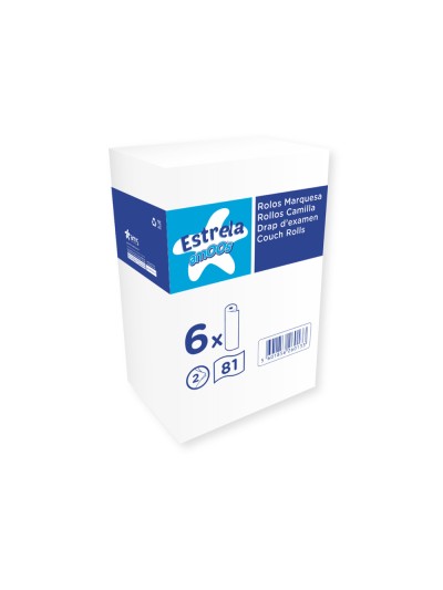Rollo papel para camillas amoos 2 capas 81 servicios 590 mm x 60 m
